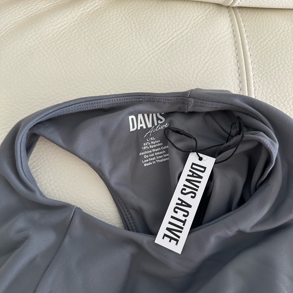 Davis Active - Backless Long Sleeve Jumpsuit Steel - Picture 3 of 3